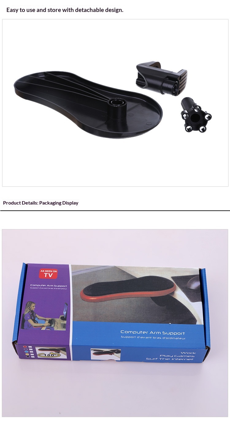 Computer Rest For Desk With Pad, Rotatable Arm And Elbow Support Board, Labor-saving Mouse Support, Anti-slip_voghion.com