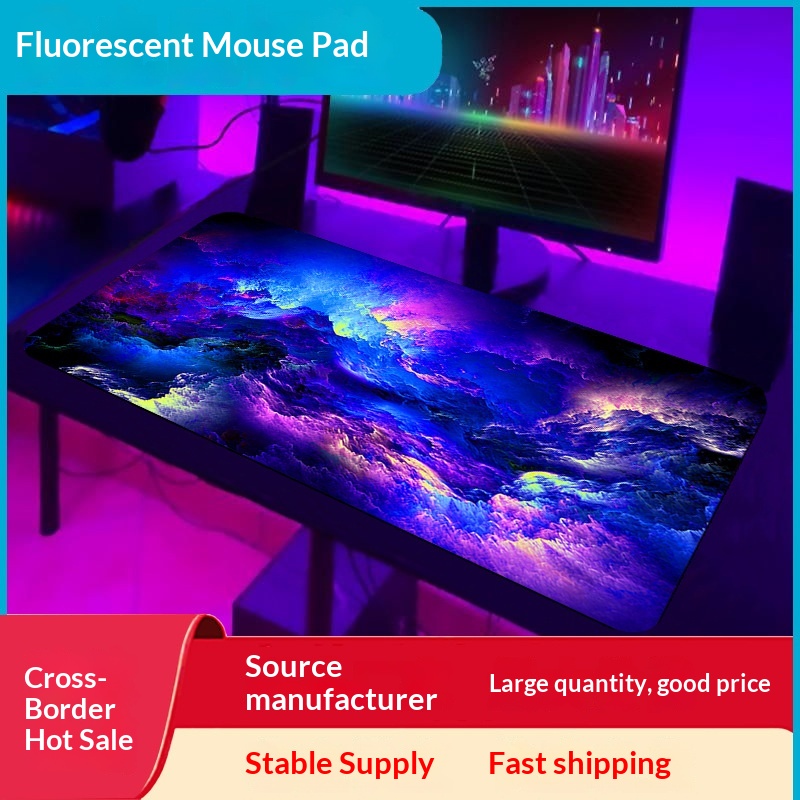 Cross-border Best-selling Hot-selling Gaming And Anime Fluorescent Luminous Mouse Pad, Office Desk Mat_voghion.com