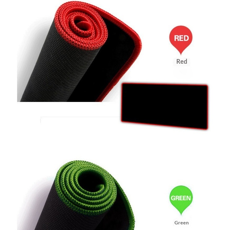 Stitched Edge Gaming Pad, Large Personalized Mouse With Edge, Thickened Office Desk Mat And Keyboard Pad_voghion.com