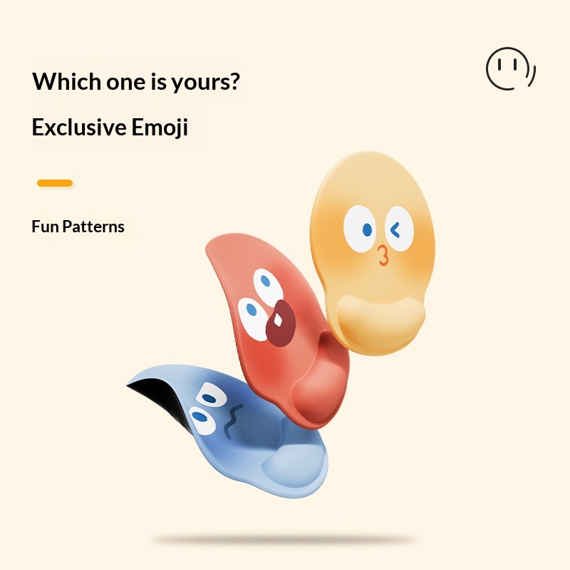 Simpatico poggiapolsi in silicone per computer da ufficio, laptop e tastiera._voghion.com