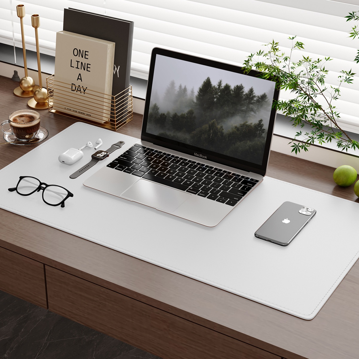 Tappetino da scrivania extra large in pelle impermeabile per laptop e ufficio, ideale per mouse e auto, tappetino da gioco._voghion.com