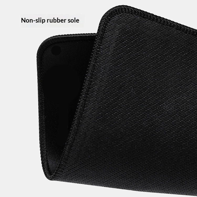 Gaming Small Size Non-Slip Lock Edge Full Black Keyboard Cloth Office Home Solid Color Desk Mat Mouse Pad Customization_voghion.com