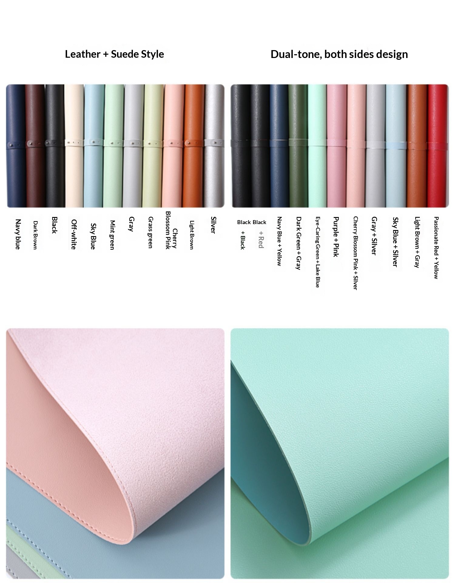 Ekstra Büyük Boy Deri Fare Masası Bilgisayar Klavye Masaüstü Matı Ofis Yazı Pedi Desen Baskılı Logo Toptan Satış_voghion.com