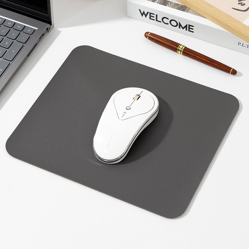 Solid Color Simple Leather Small Size Advertising Computer Laptop Office Gaming Mouse Pad Customizable_voghion.com