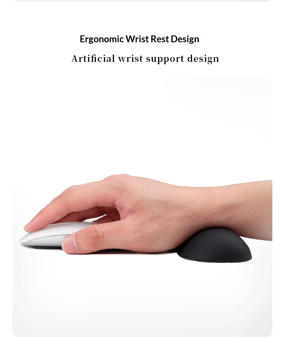 Pillow Silicone Mouse Hand Rest Comfortable Leather Keyboard Pad Anti-Slip Wrist_voghion.com