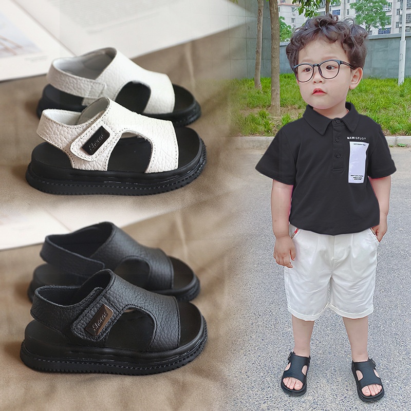 Nido Children's Boys Summer 1-5 Years Soft Sole Non-Slip 2 Toddler Sports Leather Beach Sandals 3 Baby Walking Girls_voghion.com
