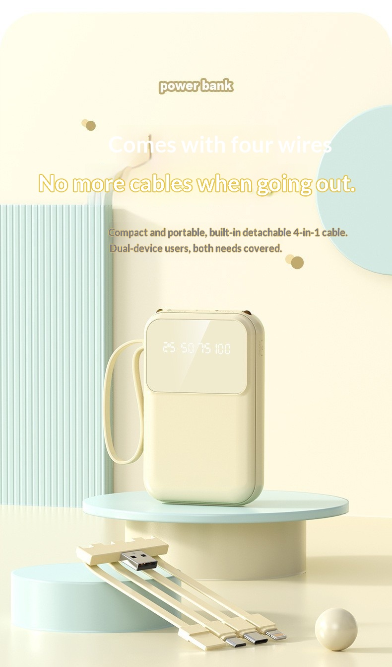 Portable Power Station Compact Mobile Power Bank 10000mah Output_voghion.com