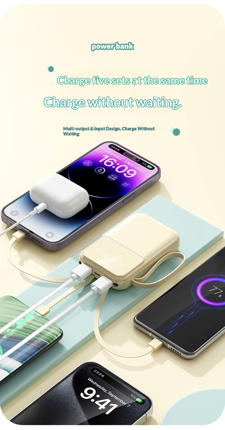 Portable Power Station Compact Mobile Power Bank 10000mah Output_voghion.com