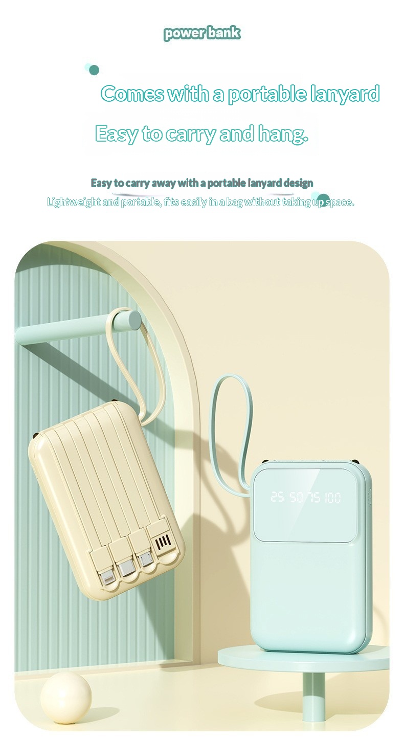 Portable Power Station Compact Mobile Power Bank 10000mah Output_voghion.com