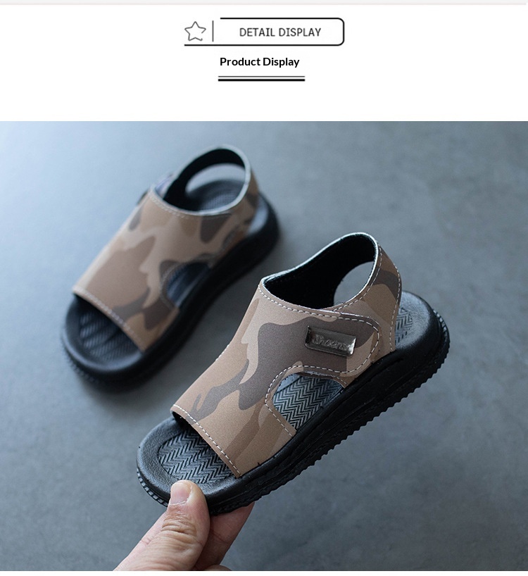 Sandale din piele pentru copii talpă moale antiderapante vară_voghion.com