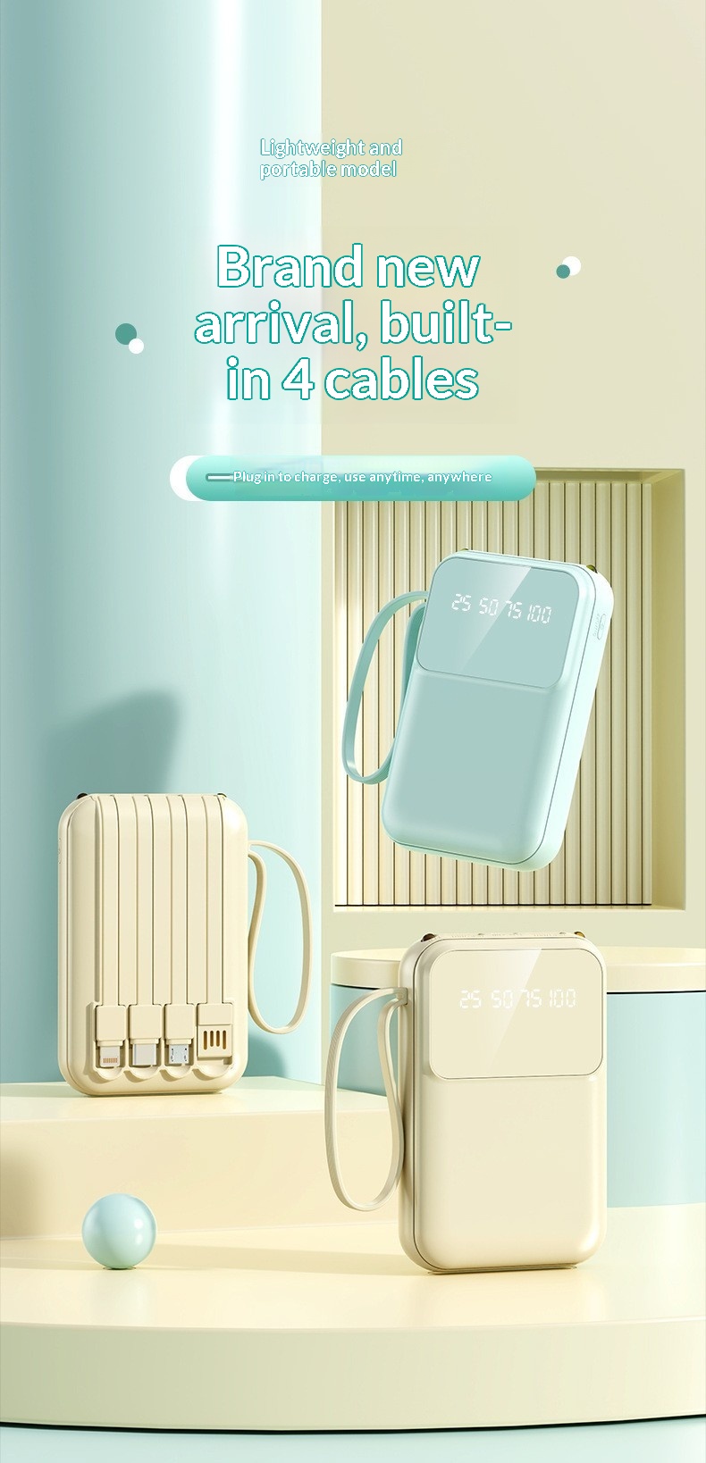 Portable Power Station Compact Mobile Power Bank 10000mah Output_voghion.com