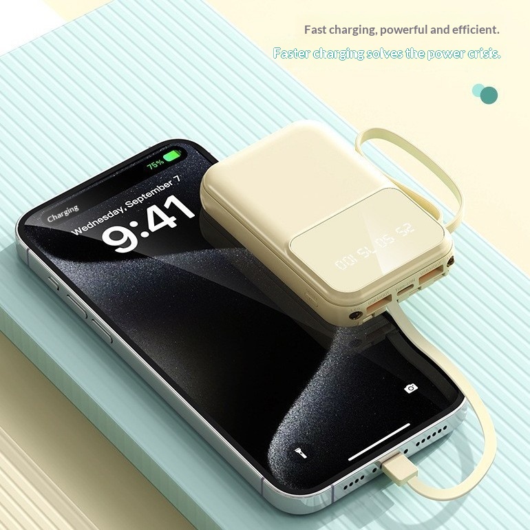 CyberGear Mini Bank 10000mAh Large Capacity Compact Portable Mobile Power Supply Custom Cross-border Factory_voghion.com