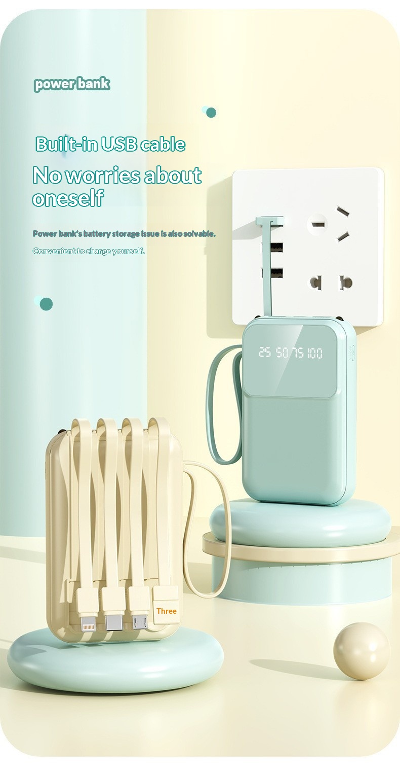 Portable Power Station Compact Mobile Power Bank 10000mah Output_voghion.com