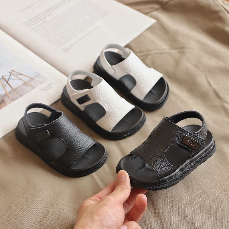 Nido Children's Boys Summer 1-5 Years Soft Sole Non-Slip 2 Toddler Sports Leather Beach Sandals 3 Baby Walking Girls_voghion.com
