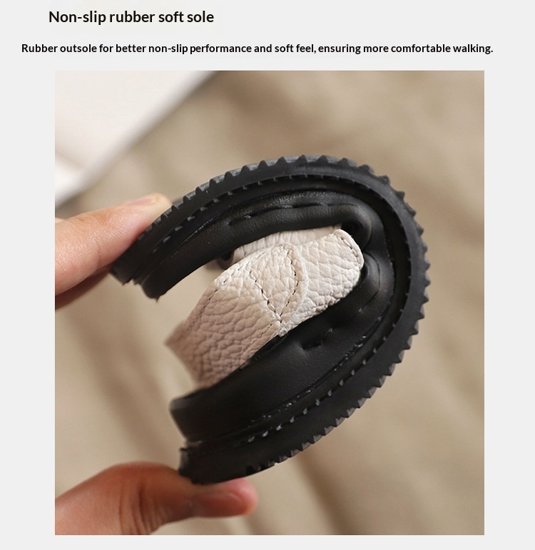 Sandale din piele pentru copii talpă moale antiderapante vară_voghion.com