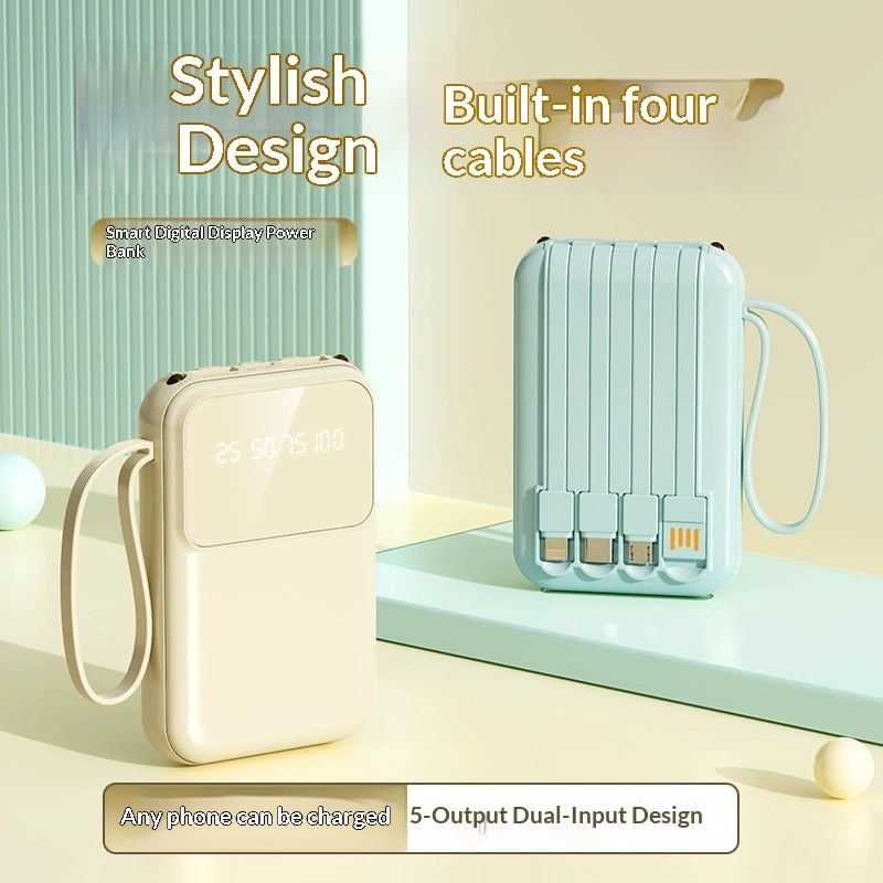 CyberGear Mini Bank 10000mAh Large Capacity Compact Portable Mobile Power Supply Custom Cross-border Factory_voghion.com