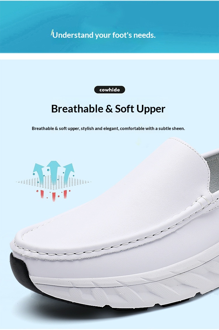 Zwarte en witte heren werkschoenen medisch antislip ademend_voghion.com