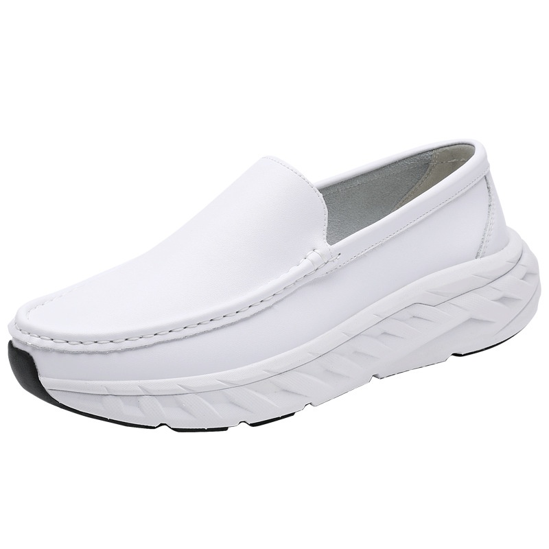 Nieuwe zwart-witte heren verpleegkundige/medische werkschoenen, comfortabel, antislip, ademend, geschikt voor alle seizoenen, dropshipping_voghion.com