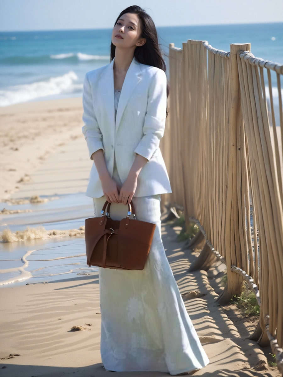 Giacca blazer donna elegante stile cinese abito jacquard_voghion.com