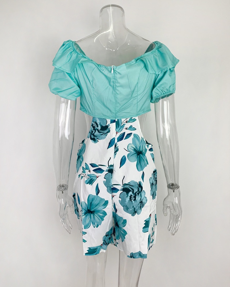 Elegant Women’s Strapless Jumpsuit Dress Hollow Out Design_voghion.com