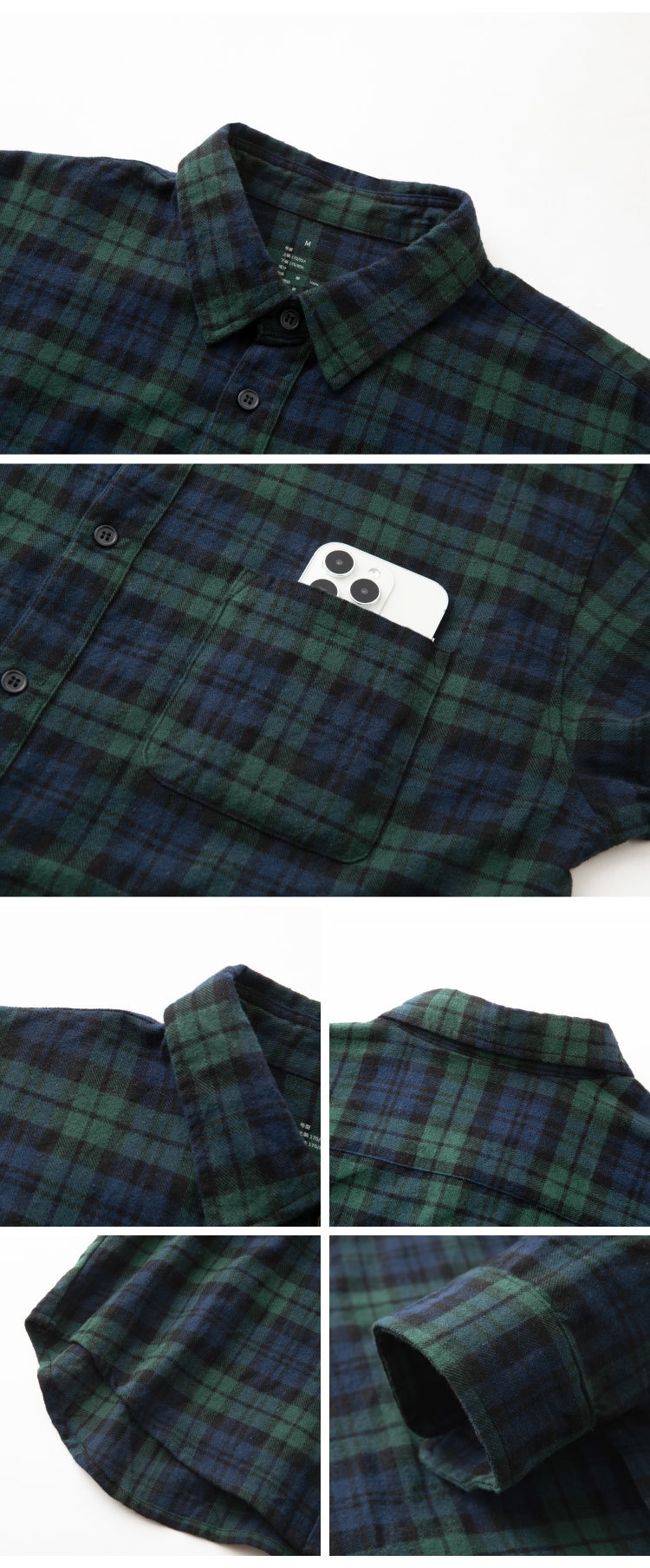 Camicia donna maniche lunghe in flanella cotone autunno_voghion.com