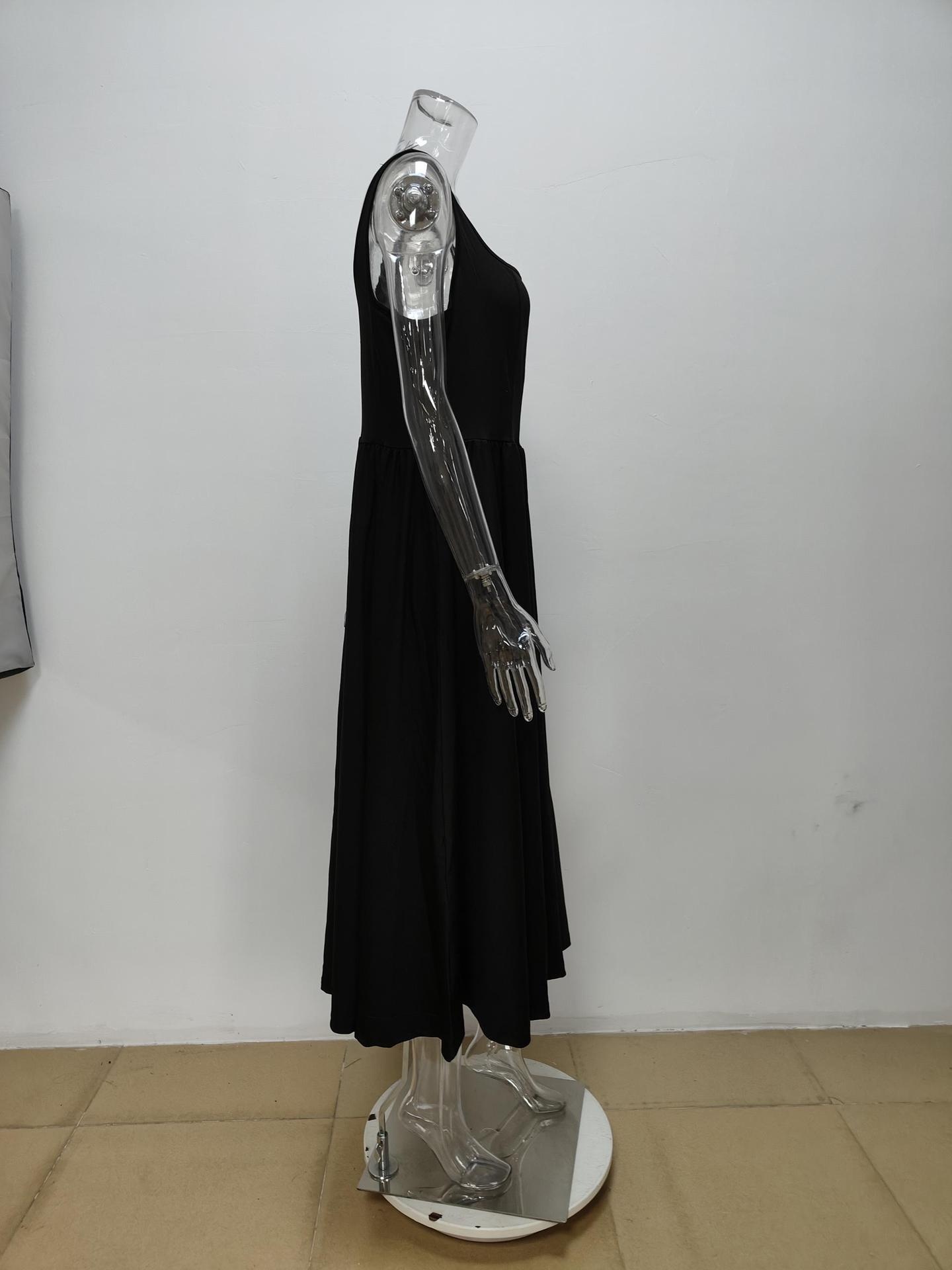 Elegant Square Neck Ruched Waist Dress For Women Plus Size Style_voghion.com