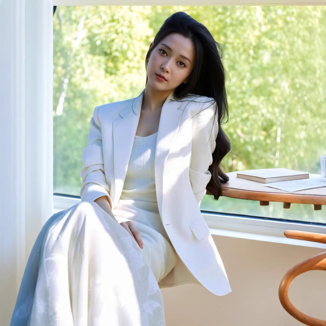 Disponibile in magazzino: Blazer bianco elegante e raffinato in stile Liu Shi, abito jacquard di alta gamma in stile cinese per donna._voghion.com