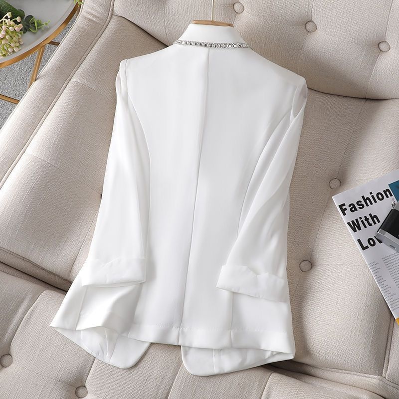 2026 New Spring Autumn Plus Size Women's Blazer Jacket, Long Sleeve, Fashionable And Elegant, Thick Style With_voghion.com