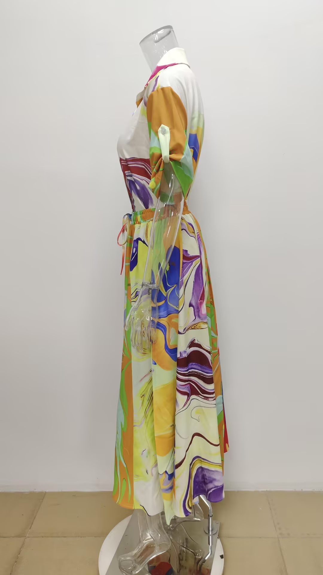 Women's Printed Top And Maxi Skirt Two-piece Set For Summer_voghion.com