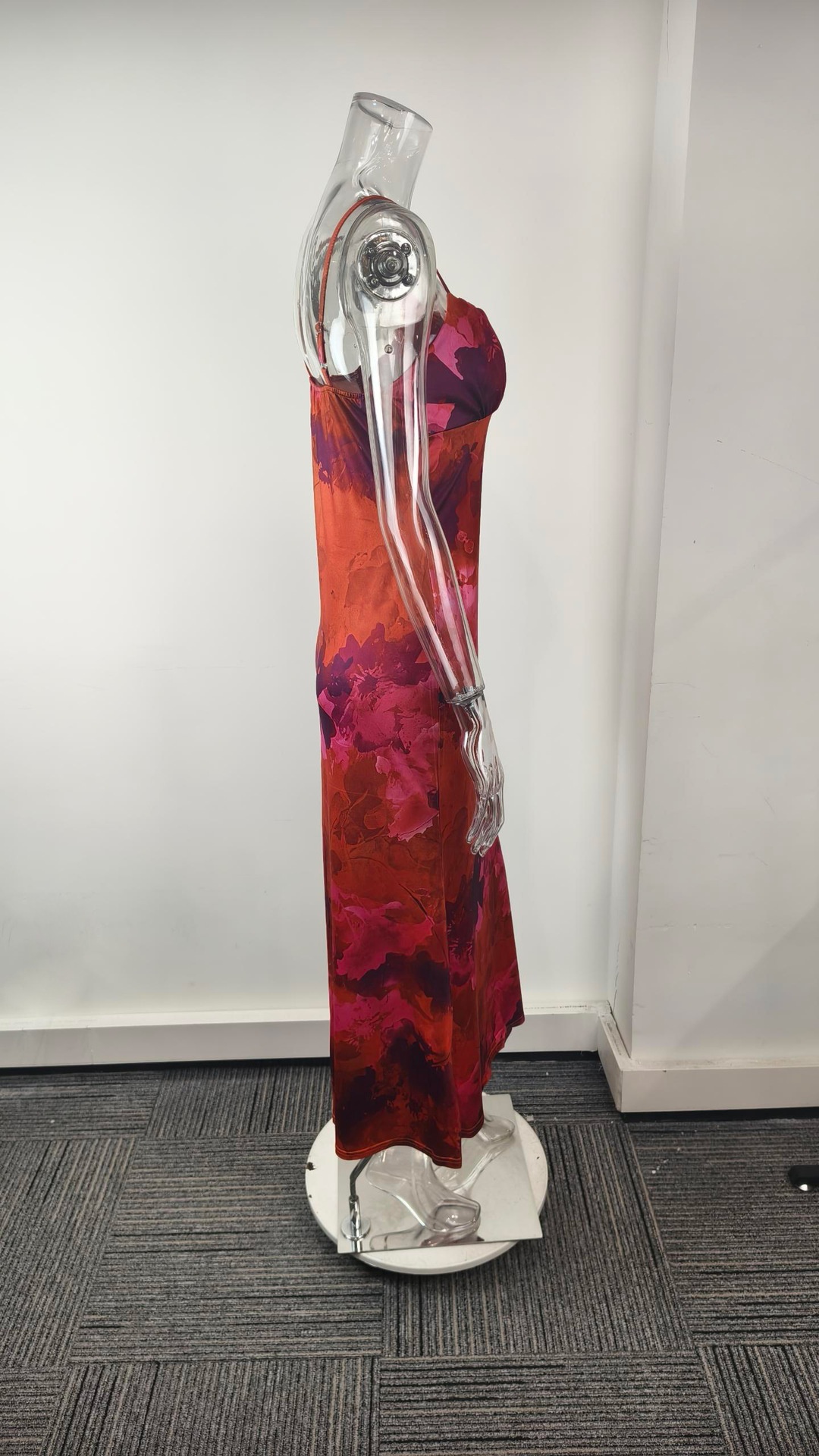 Elegant Women's Bodycon Dress Printed Strap Style For Summer_voghion.com