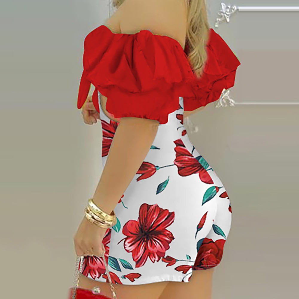 Elegant Women’s Strapless Jumpsuit Dress Hollow Out Design_voghion.com