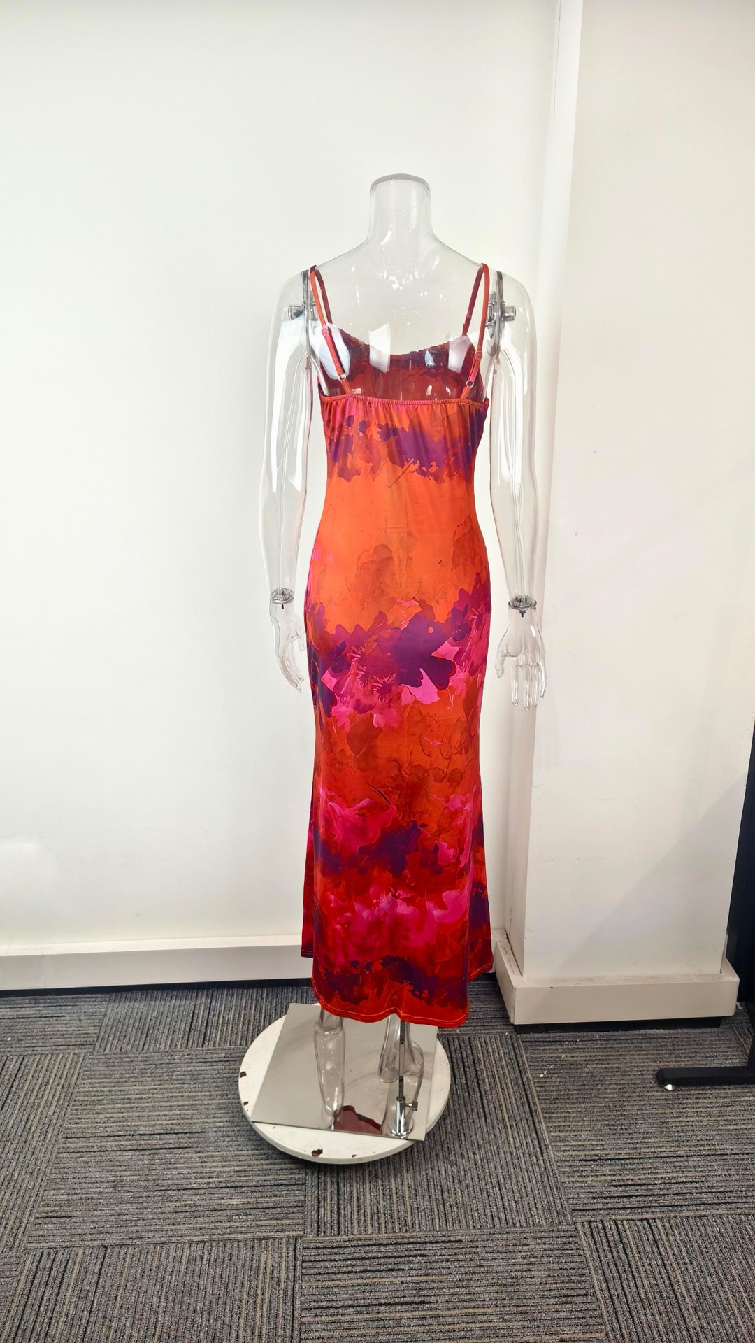 Elegant Women's Bodycon Dress Printed Strap Style For Summer_voghion.com