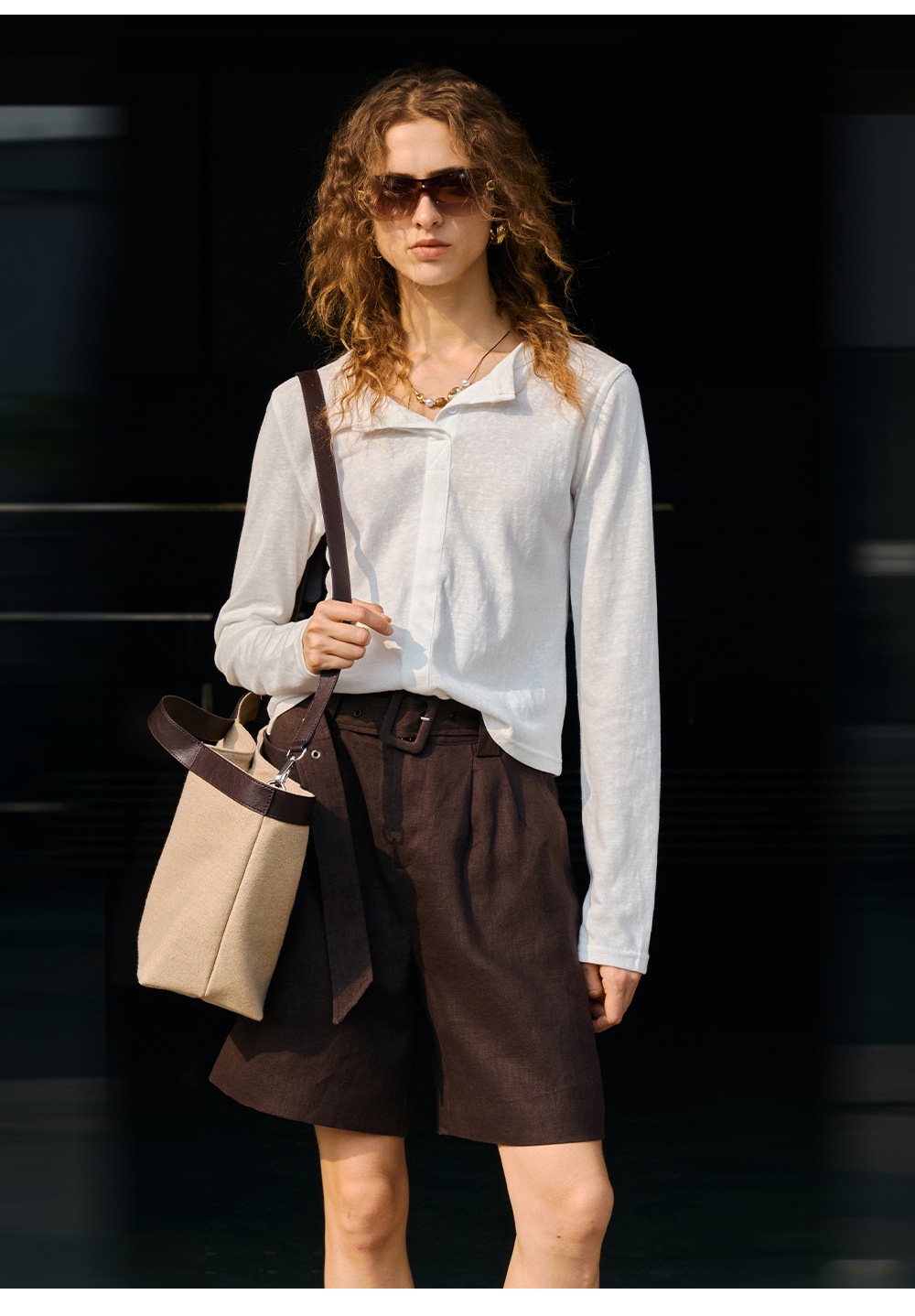 Damen Bluse Aus Baumwoll-leinen Mit Langarm Für Den Frühling_voghion.com