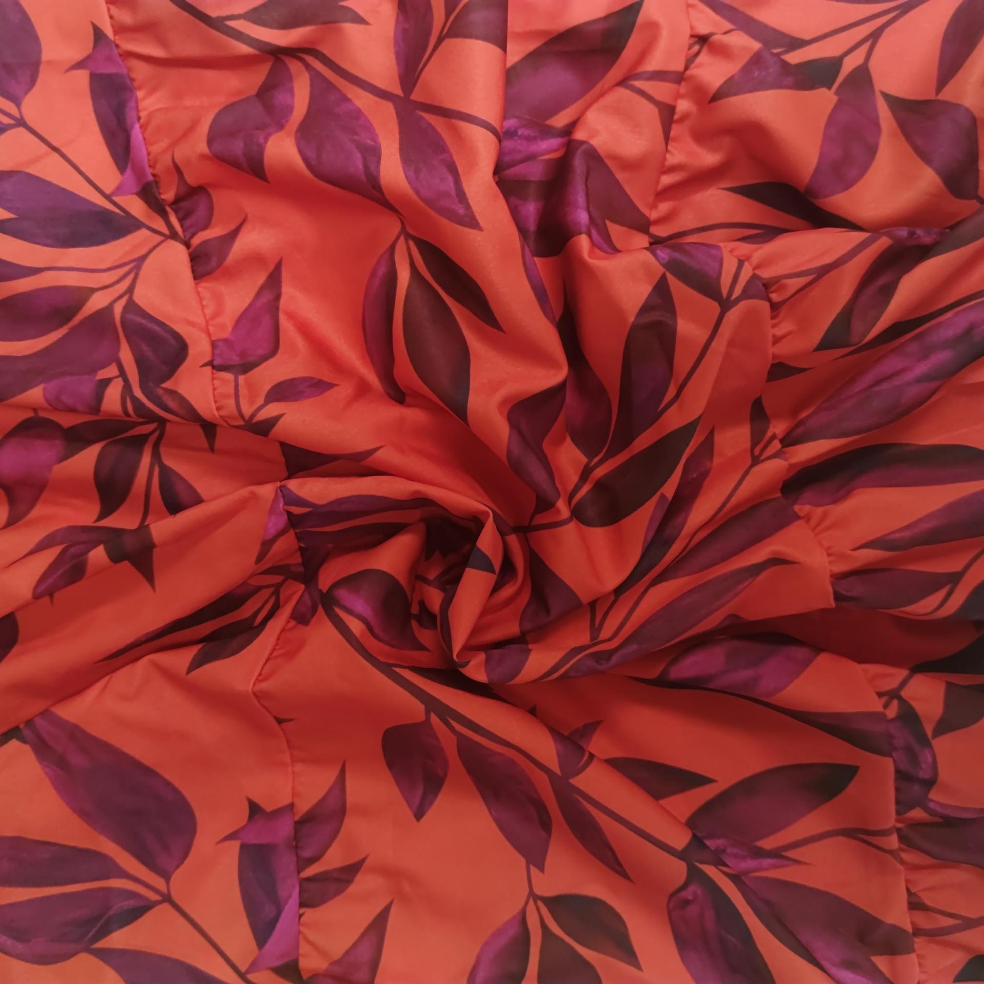 Women's Printed Ruffle Hem Long Dress With Flutter Sleeves_voghion.com