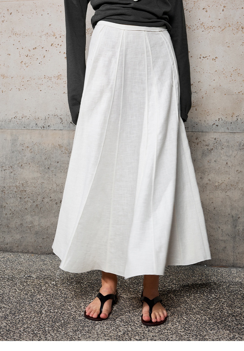 Elegant Women's A-line Fishtail Skirt High-waisted Patchwork Style_voghion.com