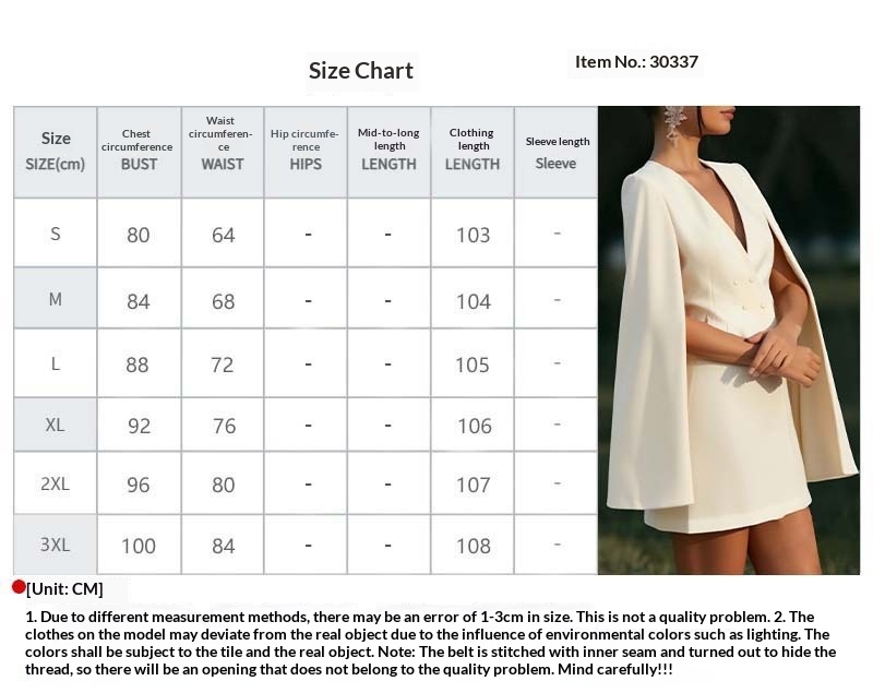 Elegant Double-breasted Shawl Cape Dress For Plus Size Women_voghion.com