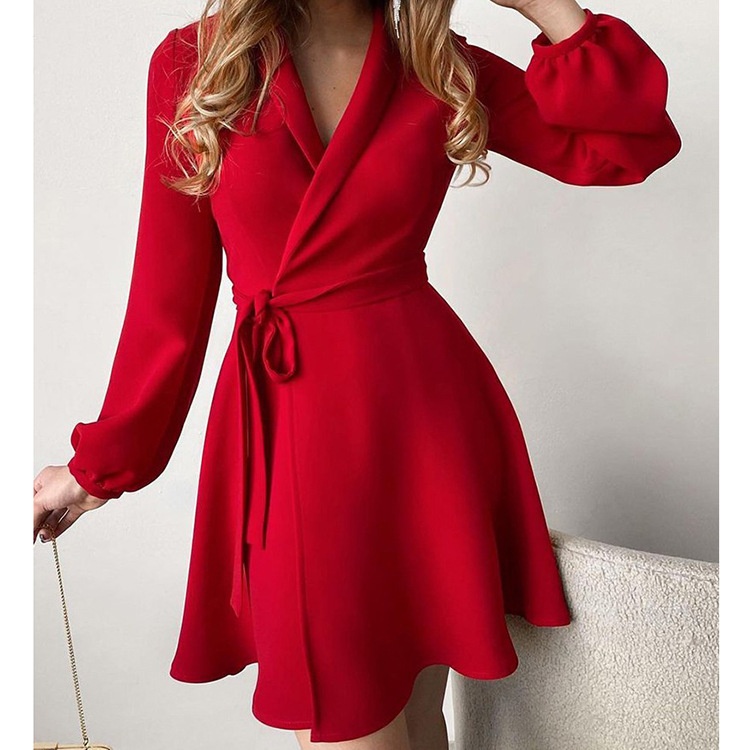 Elegancka sukienka damska plus size jesienny styl moda_voghion.com