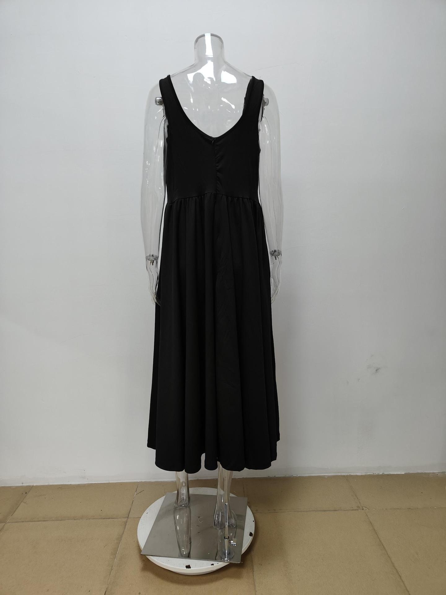Elegant Square Neck Ruched Waist Dress For Women Plus Size Style_voghion.com