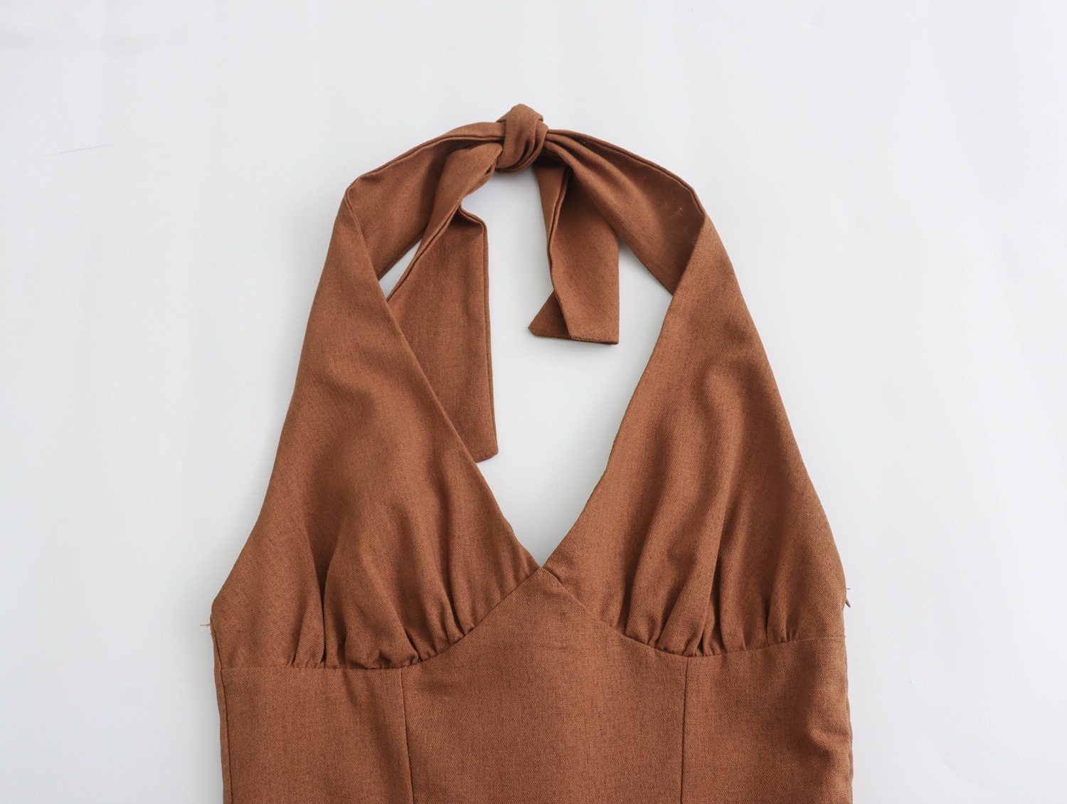 Damen Korsettkleid Aus Leinenmix Für Sommerliche Eleganz_voghion.com