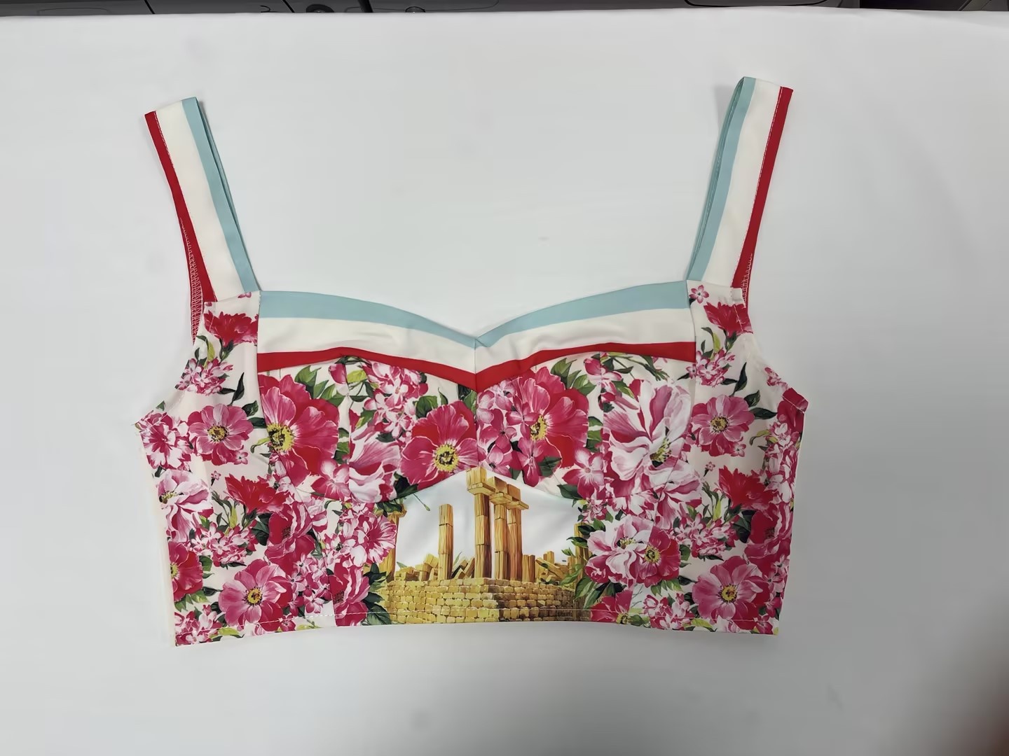 Elegant Women's Two-piece Set Printed Camisole And High-waisted_voghion.com