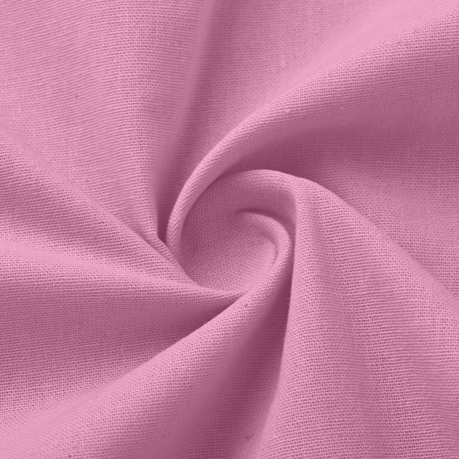 Damen Kleid Aus Baumwoll-leinen Mit V-ausschnitt Und Kurzen Ärmeln_voghion.com