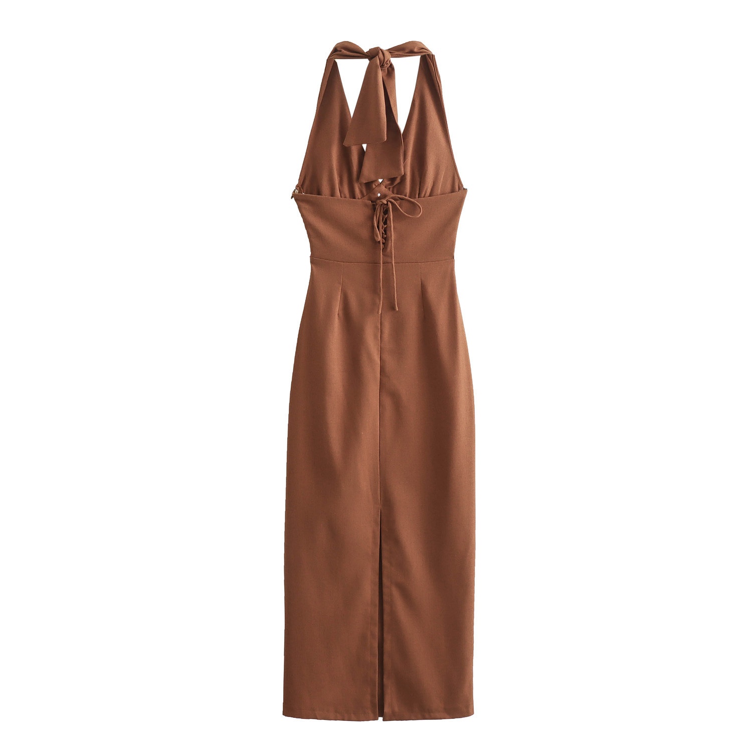 Damen Korsettkleid Aus Leinenmix Für Sommerliche Eleganz_voghion.com