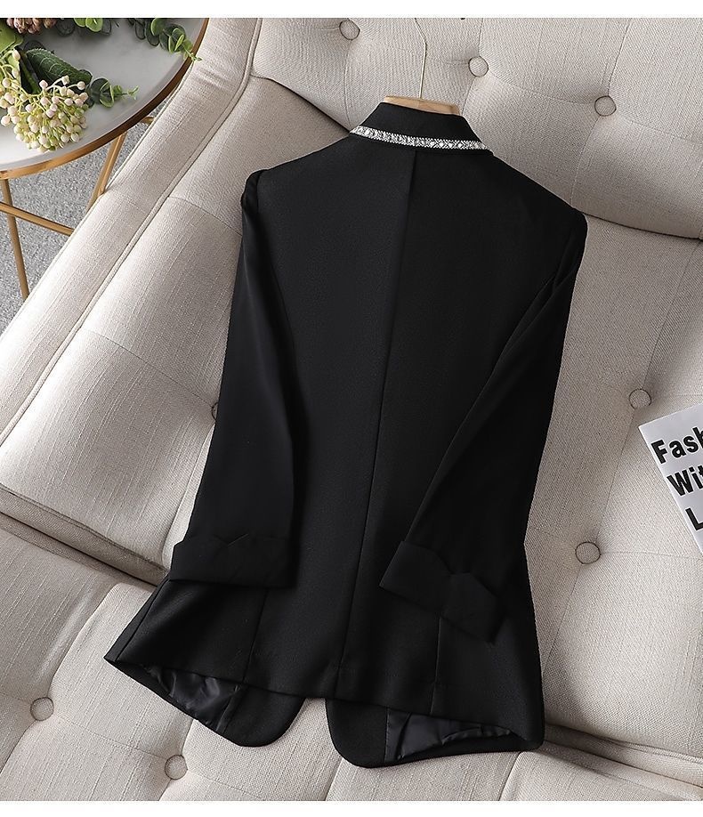 Women's Blazer Jacket Elegant Long Sleeve Lightweight Coat_voghion.com