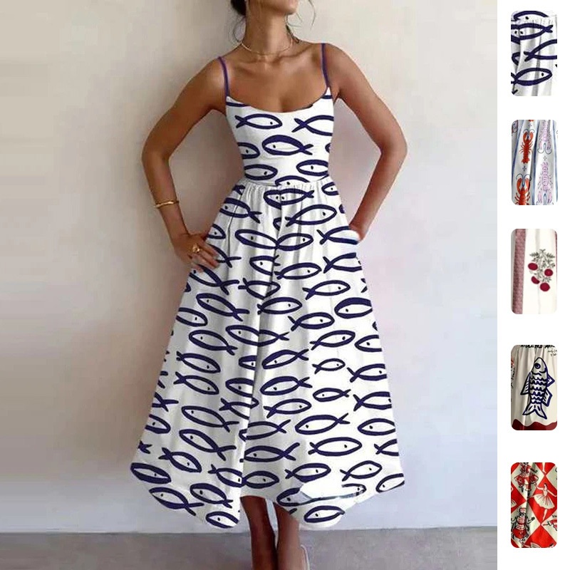 2026 Spring New Women's Clothing: Cross-Border European And American Style Dress, Elegant Commuting Waist-Cinching_voghion.com