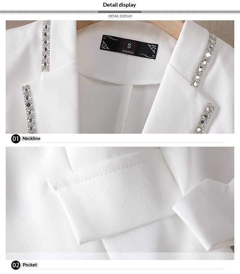 Women's Blazer Jacket Elegant Long Sleeve Lightweight Coat_voghion.com