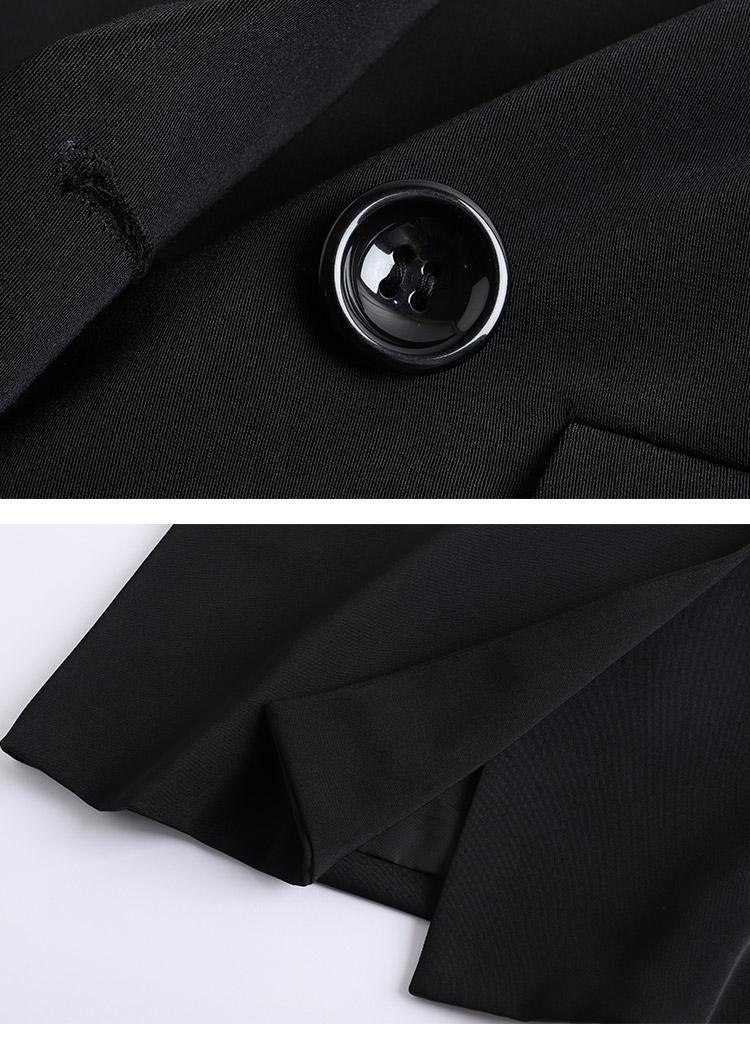 Women's Lightweight Blazer Loose Fit Solid Colour Autumn Jacket_voghion.com