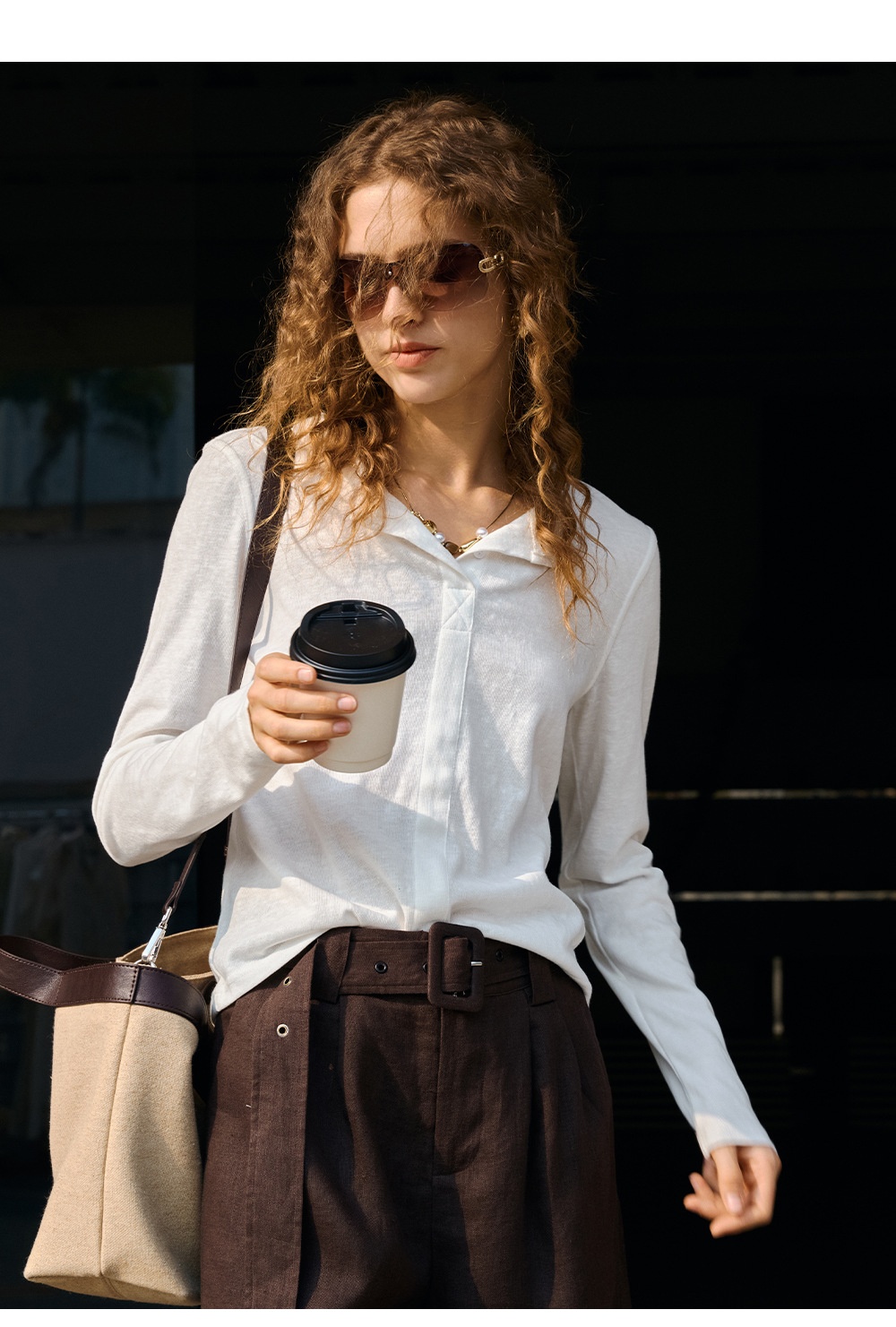 Damen Bluse Aus Baumwoll-leinen Mit Langarm Für Den Frühling_voghion.com