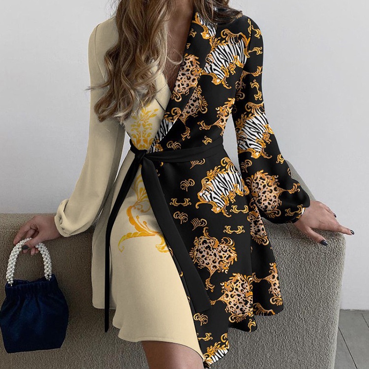 Elegancka sukienka damska plus size jesienny styl moda_voghion.com