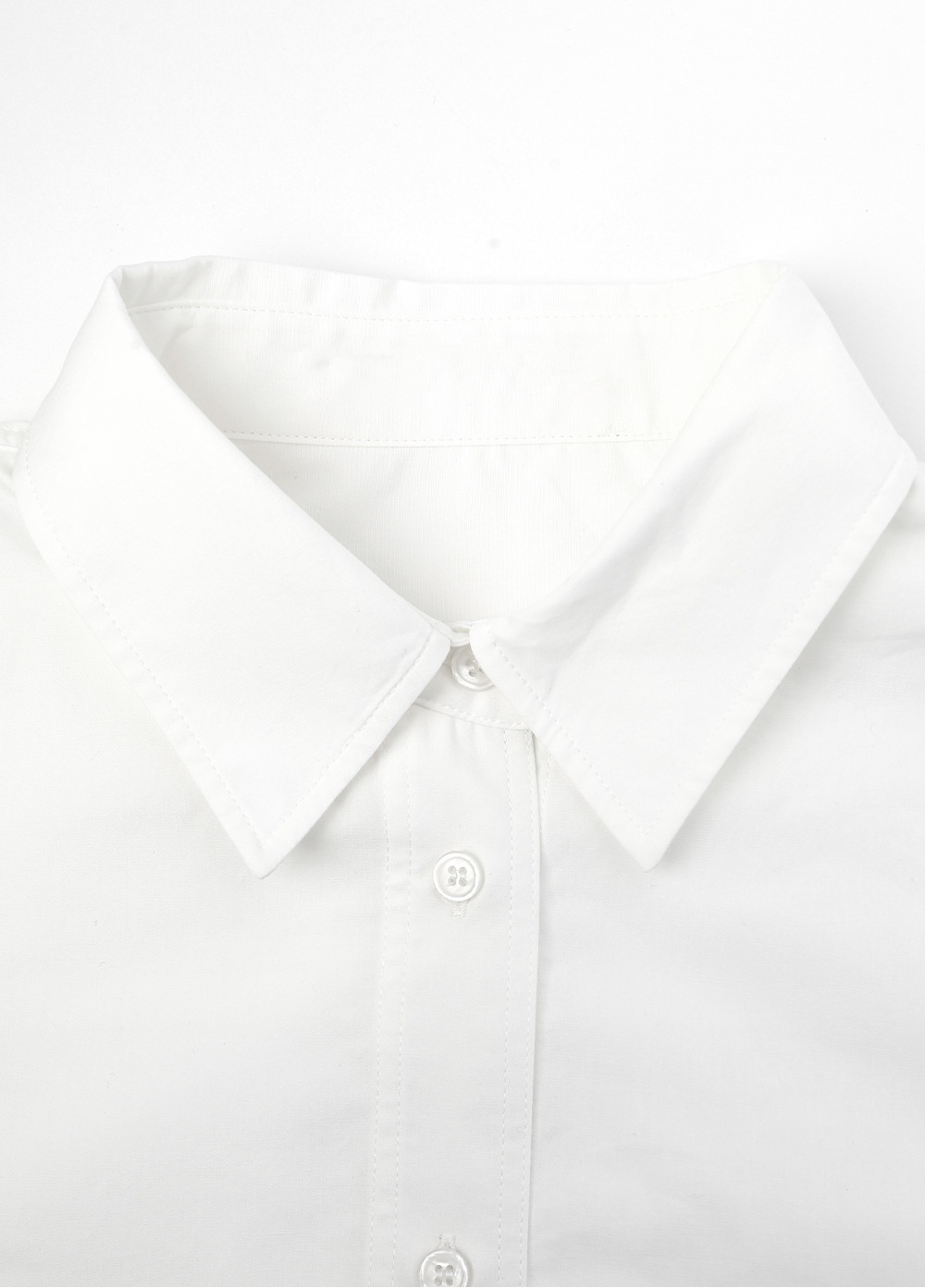 Camicia da donna bianca elegante in cotone per primavera estate_voghion.com