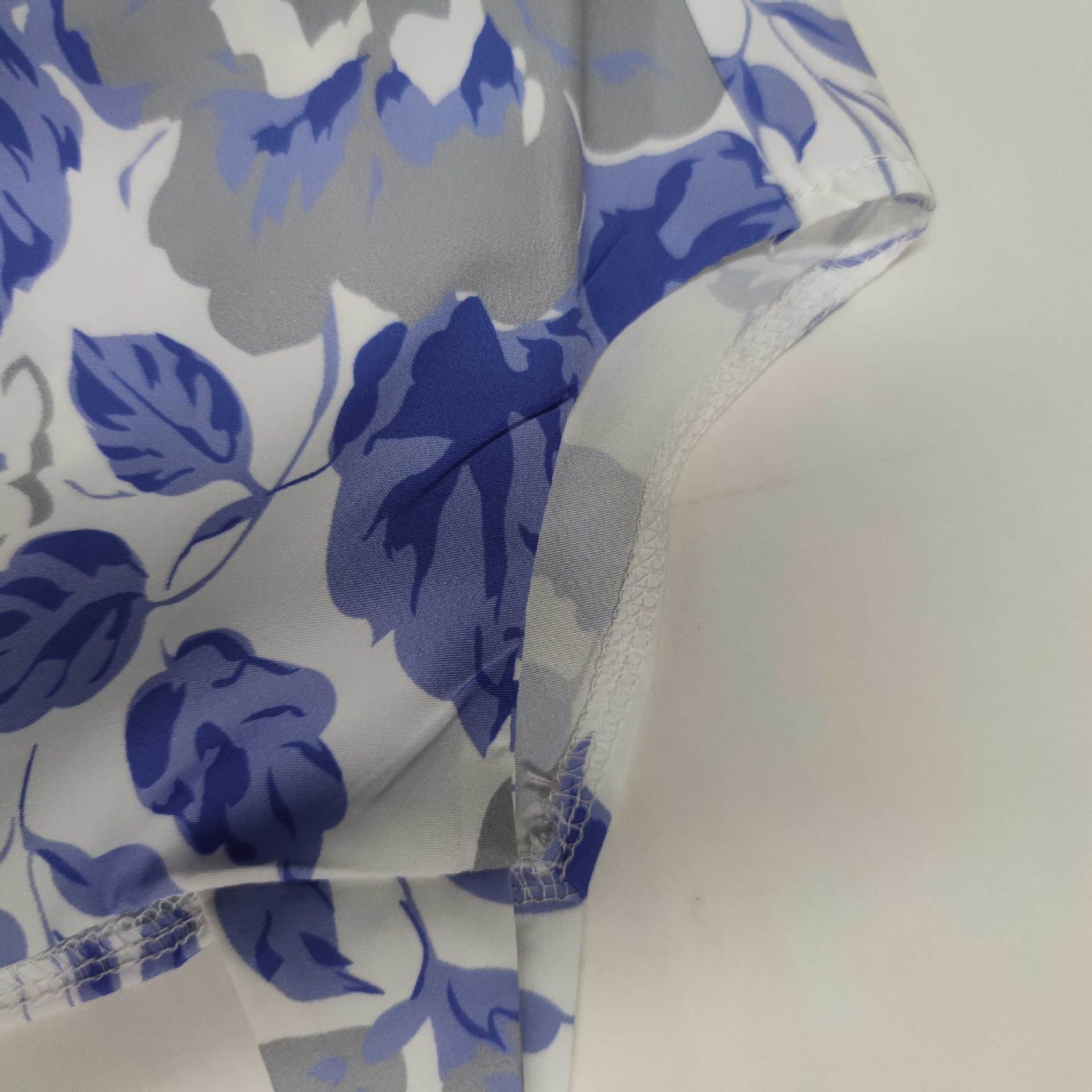 Women's Slim-fit Printed Backless Dress With Tie Straps And Slit_voghion.com
